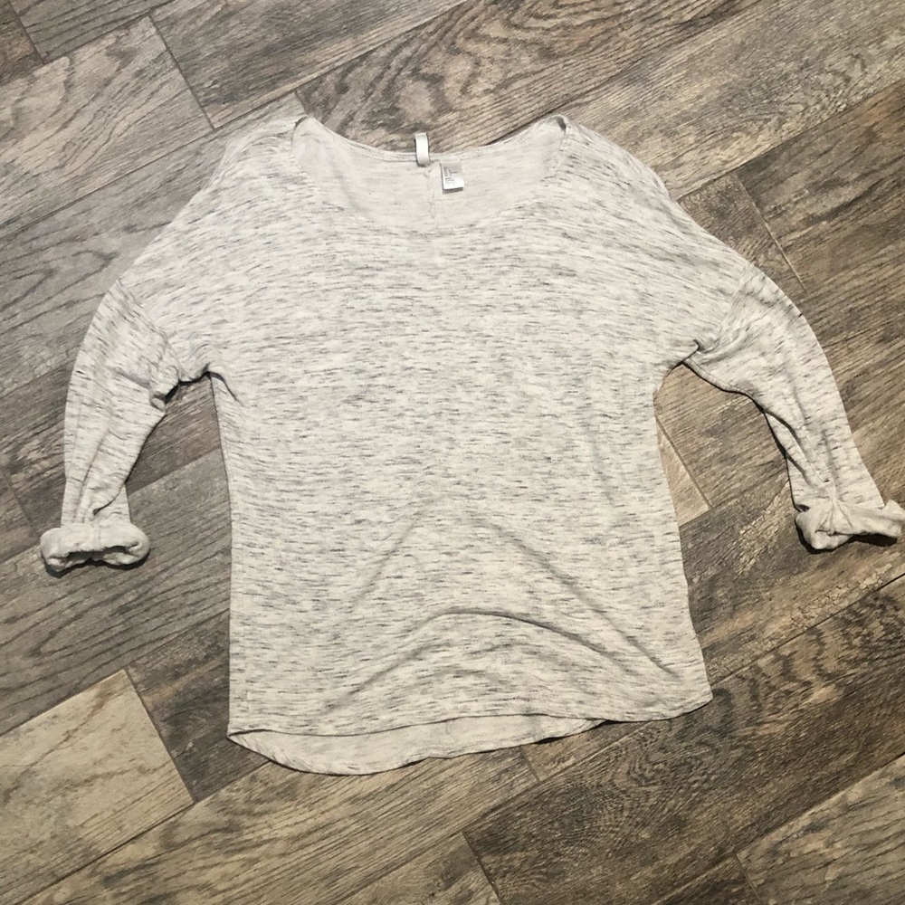 Rolled Sleeve Lightweight Sweater